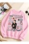 "The Vampire Diaries" Damon Salvatore Printed Cotton 3-Ply Brushed Inside Crew Neck Oversized Sweatshirt