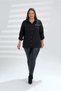 Women's Plus-Size Shirt with Snap Buttons - 3