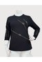 Women's Luxury Blouse Embellished with Stones and Clover Print for Maternity