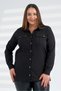 Women's Plus-Size Shirt with Snap Buttons - 2