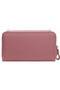 Women's Shoulder Strap Wallet - Dark Pink - 7