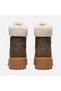 Women's Nubuck Lace-Up Boots with Fur-Lined Interior, Winter, Thick Platform Sole, Textured, Casual, Outdoor TB0A2PU6W011 - 6