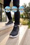 Navy Blue Laceless Lightweight, Flexible Men's Walking and Athletic Sneakers Core 020 - 3