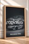 White British Supercar Framed Art Print in a Gray Studio—Car Poster, Wall Decor OTO220 - 2
