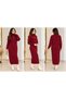 Women's Chic and Elegant Full-Length Knit Dress - 3