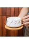 Marble Coffee Mug - 300 ml - White - 4