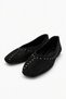 Suede Ballet Flats with Straps 101-8305 - 4