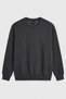 Anthracite Melange Basic Oversized Men's Sweatshirt - 88126 - 6