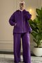 9290 - Stylish and Comfortable 2-Yarn Hooded Casual Women's Set - 2