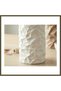 3D-Printed Crinkled Paper-Look Pencil Holder, Modern Desktop Organizer, Textured Pencil Holder BX