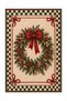 ETA New Year's-Themed Patterned Woven Woven-Back Rug eta4465 - 3