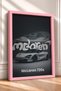 White British Supercar Framed Art Print in a Gray Studio—Car Poster, Wall Decor OTO220 - 2