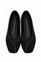Suede Ballet Flats with Straps 101-8305 - 3
