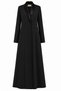Satin Shawl Collar Abaya