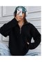 Women's Half-Zip Mock Neck Loose-Fit Corded Fabric Knit Sweater Set