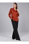 ALFATEKS Women's Satin Shirt, Long-Sleeved, Drapey, Relaxed Fit, Classic Collar, Button-Down - 2
