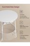 Side table with socket Vasagle White 45x45x50 cm - 6