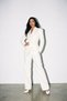 Crepe Double-Breasted Blazer and Loose-Fit Pants Set - 4