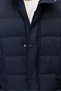 Men's Long Coat with Zipper and Mock Neck - 7