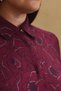 Burgundy-Patterned Tunic - 5