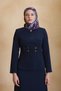 Navy Blue Embroidered Jacket - 2