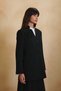 Black Judge Collar Jacket - 4