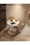 Side table with socket Vasagle White 45x45x50 cm - 3