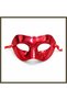 Metallic Shiny Party Mask, Red, 16x7 cm BX