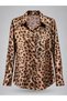ALFATEKS Women's Satin Shirt, Long-Sleeved, Drapey, Relaxed Fit, Classic Collar, Button-Down - 4