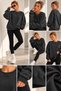 Women's Crew-Neck Oversized Knit Sweatshirt with a Thick-Textured and Soft-Textured Design - 4