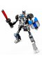 350-Piece 2-in-1 Drag-and-Drop Gray Race Car and Transformable Robot Building Set, Ages 6+ - 3