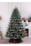 120cm/150cm/180cm/210cm/240cm Flocked Christmas Tree, Snow Covered Artificial Pine, Umbrella-Style Quick Assembly Xmas Decor - 3