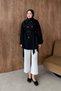 Full Moon Cape Trench Coat, Black - 2