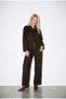 Acı-Kahve Zipper Jacket and Relaxed-Fit Drawstring Pants Set
