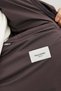 Men's Long Coat with Zipper and Mock Neck - 7