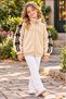Girls' Plush Jacket with Zip Detail -CARDIGAN– Zipper, Soft-Textured, Ages 5–10