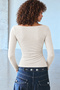 Women's Ruched Boat Neck Sweater - 3