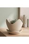 Tulip Wave Plant Pot with Saucer and Drainage Holes, Petal Rim Flower Pot for Succulents, 16 x 12 cm - 7