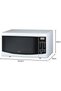 Digital Microwave, 1200W, 20L Capacity, Black - 2