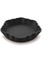 Wave Scalloped Valet Tray, Minimalist Catch-All Tray for Keys, Jewelry, Entryway, Black