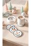 Snowman-Themed Coaster Set – 3D-Printed Decorative Coasters