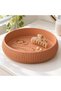 Ribbed Catch-All Bowl 17.6 cm, Round Japandi Decorative Dish for Keys, Modern Valet Tray, Terracotta - 3