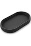 Eyeglasses Tray, Oval Sunglasses and Glasses Holder Dish with Textured Non-Slip Base, Black