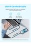 USB to USB-C Fabric Cable 1 Meter - 2