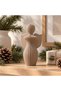 Modern Angel Figurine 13 cm, Ribbed Minimalist Guardian Angel Statue, Sympathy and Remembrance Gift - 3