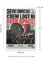 Horror Newspaper Wall Art, Space Creature, 3D Printed Retro Front Page Plaque for Horror Fan Room - 6