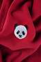 Panda SuperSoft Oversized Polo Collar Sweatshirt - Red - 2