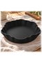 Wave Scalloped Valet Tray, Minimalist Catch-All Tray for Keys, Jewelry, Entryway, Black - 5