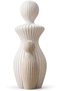 Mother and Children Figurine 13 cm, Modern Ribbed Mom with Kids Statue, Wife or Grandma, 1C