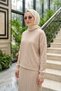Rayon Fabric Basic Knit Skirt Set 702 Beige - 2